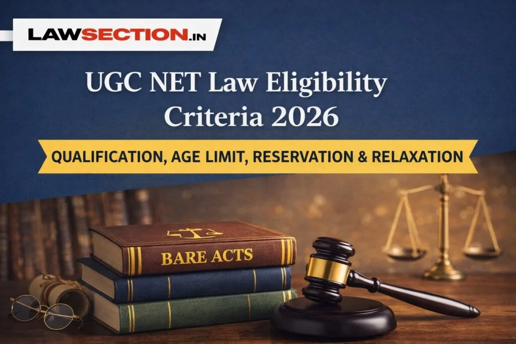UGC Net Law 2026 Eligibility Criteria