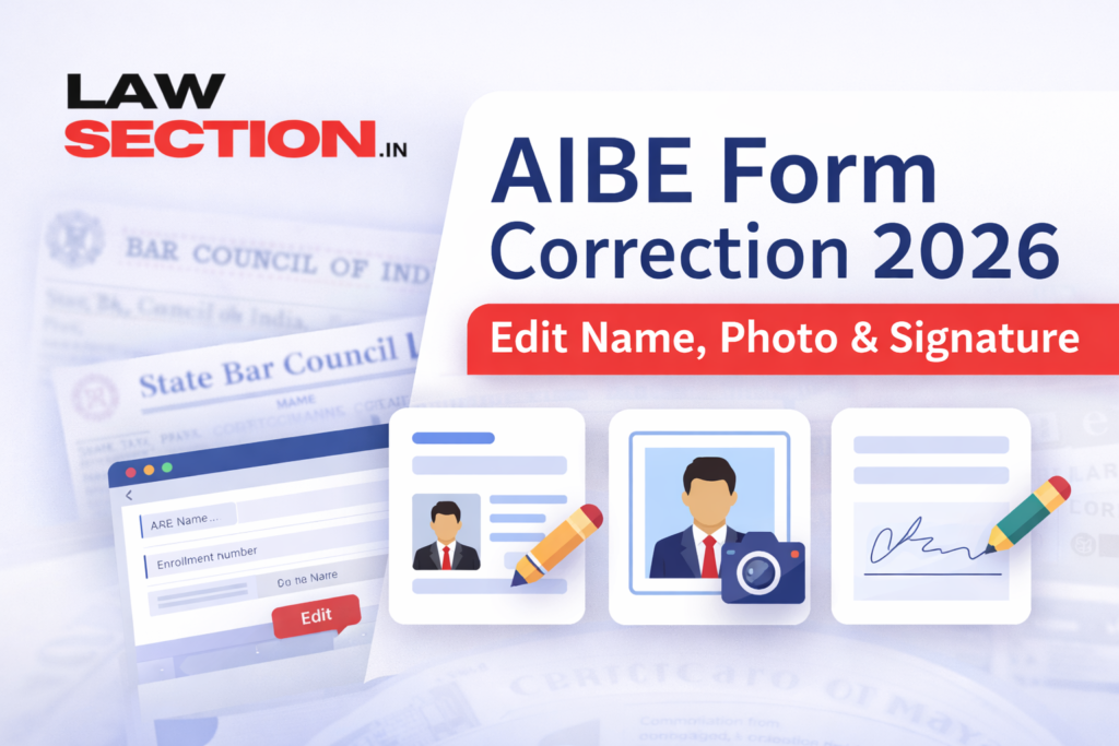AIBE Form Correction 2026