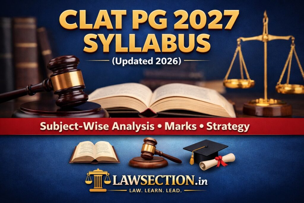 CLAT PG 2027 Syllabus