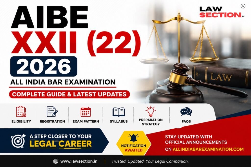 AIBE 22 Registration Date | Lawsection.in