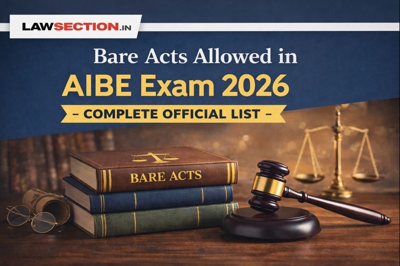 Bare Acts Allowed in AIBE Exam