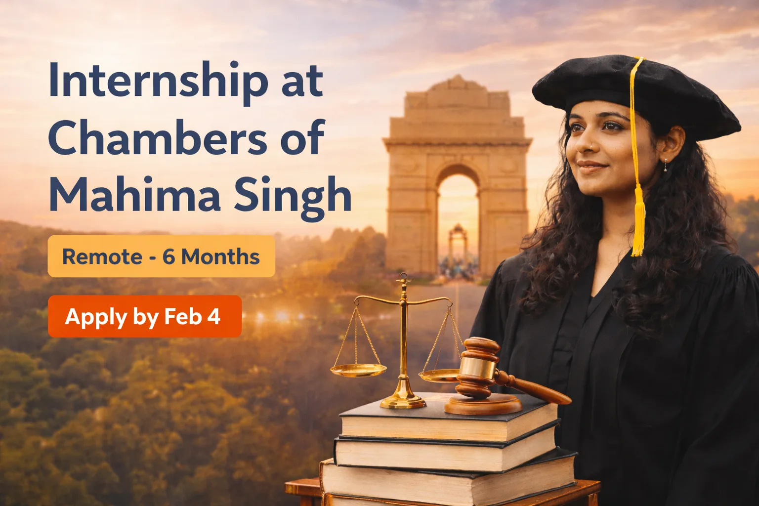 Internship Opportunity at Chambers of Mahima Singh, Delhi (Remote – 6 Months)