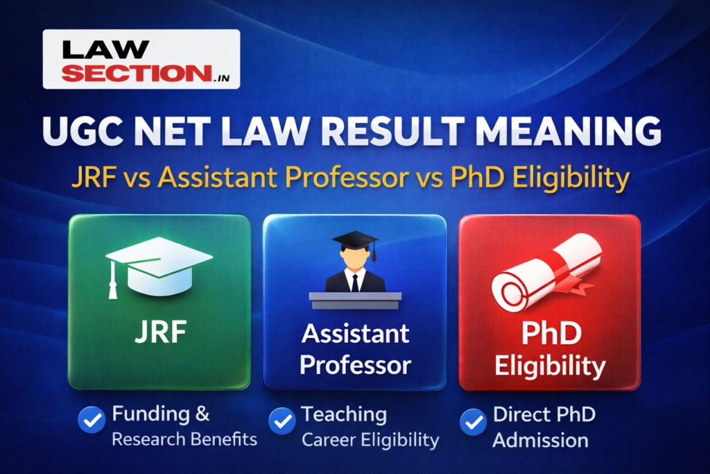 UGC NET Law Result Meaning