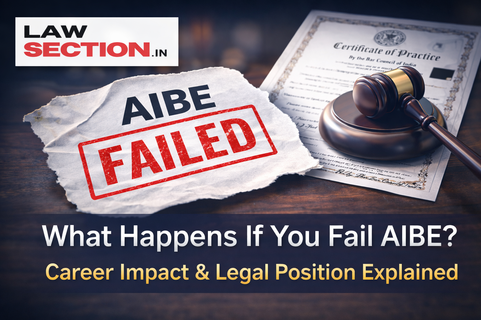 What Happens If You Fail AIBE? Career Impact & Legal Position Explained