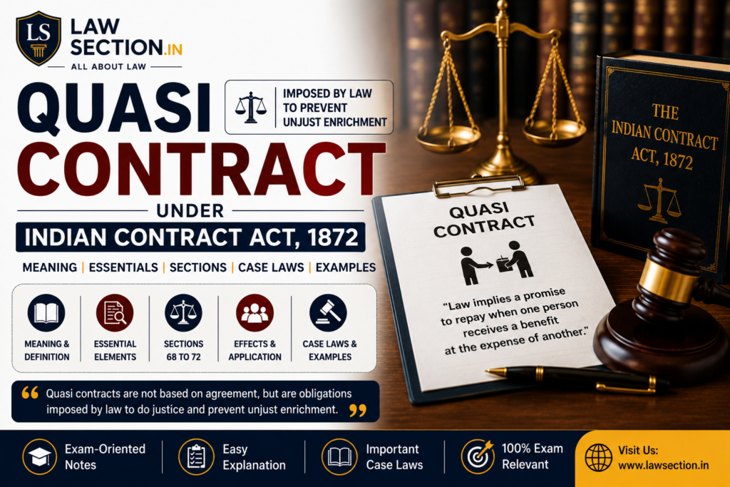 quasi contract under indian contract act