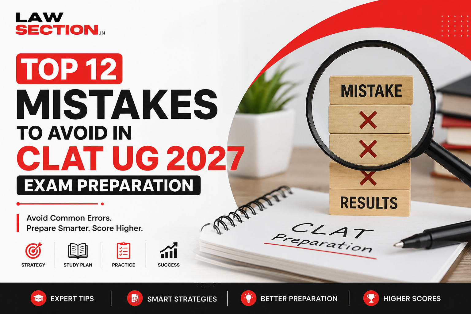 Top 12 Mistakes to Avoid in CLAT UG 2027 Exam Preparation (Updated 2026 Guide) Top 12 Mistakes to Avoid in CLAT UG 2027 Exam Preparation (Updated 2026 Guide)