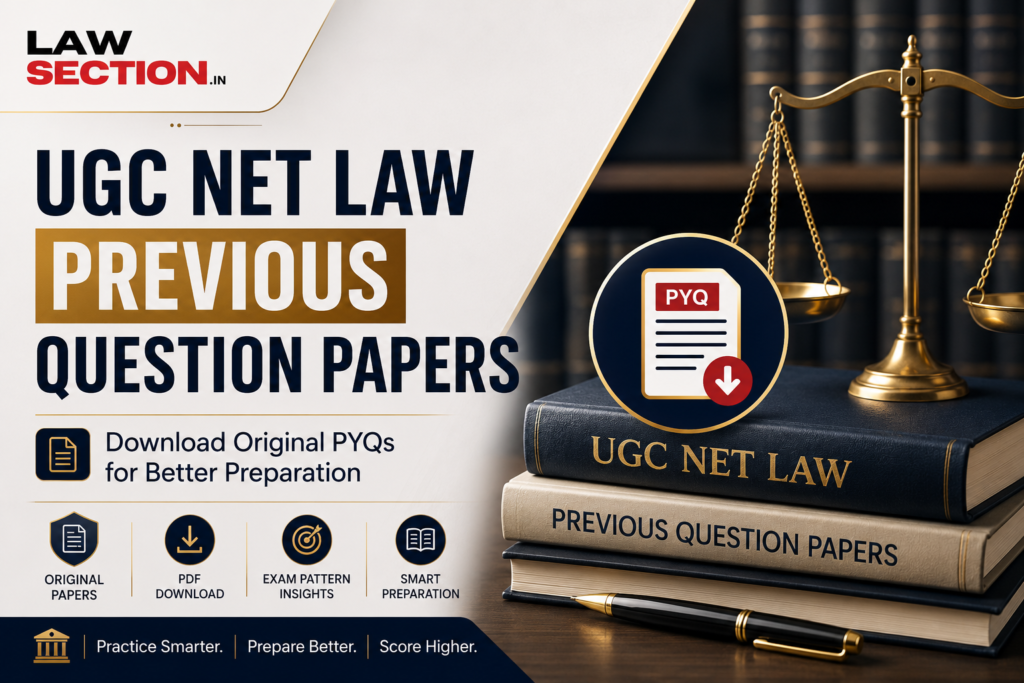 UGC NET Law Previous Question Papers