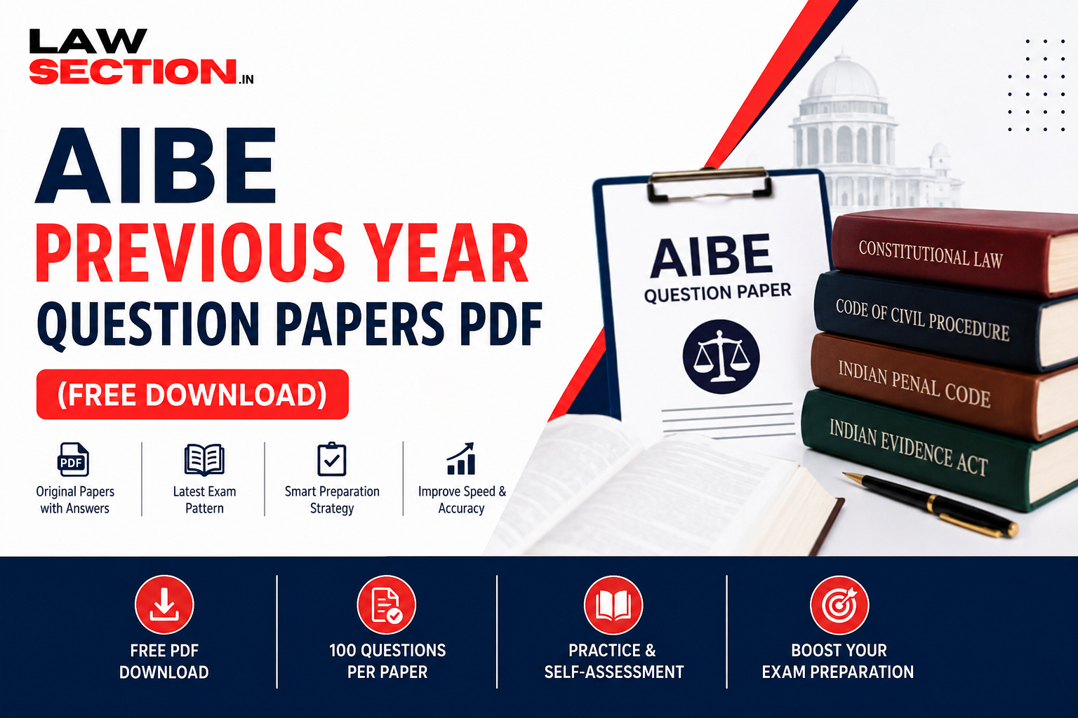 AIBE Previous Year Question Papers PDF (Free Download) | Complete Preparation Guide (2026)