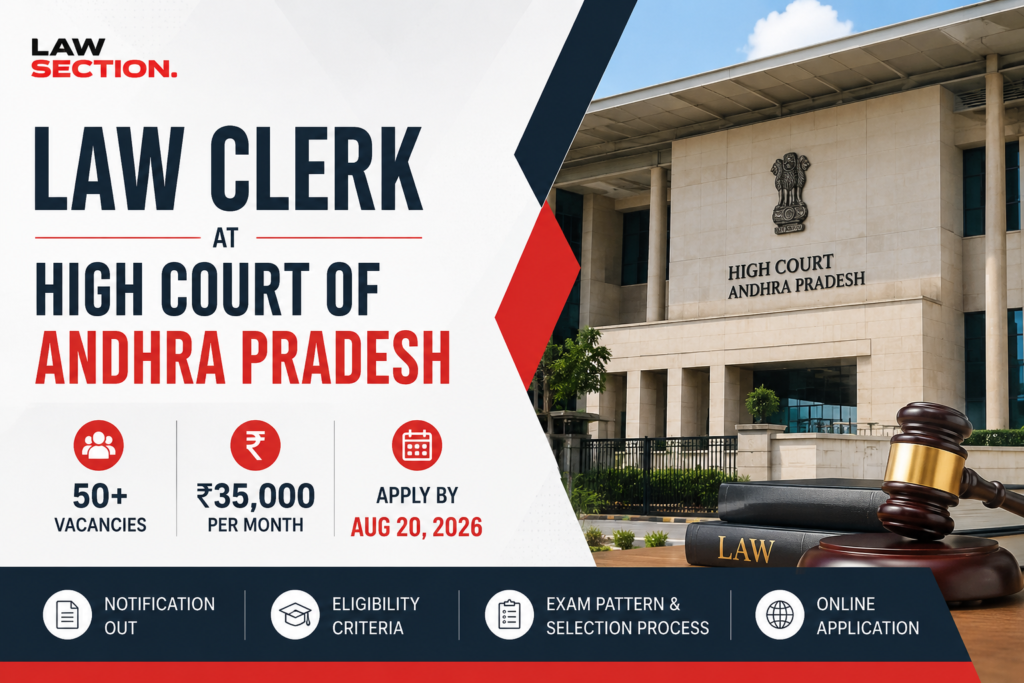 law clerk at high court of andhra predesh